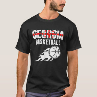 Georgië Basketbal Fans Jersey Georgische Vlag Spor T-shirt
