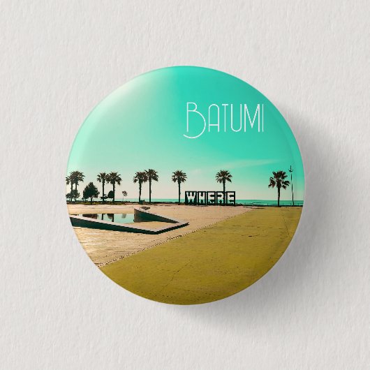 Georgië Batumi Architectuur Landschap Ronde Button 3,2 Cm (Voorkant)