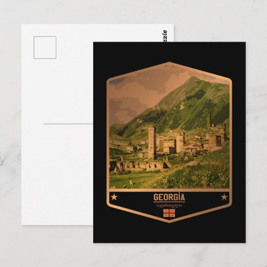 Georgië Briefkaart (Voorkant / Achterkant)