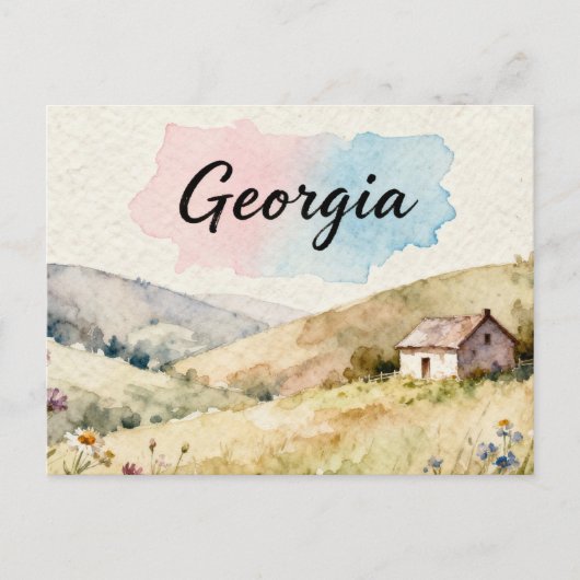 Georgië Briefkaart (Voorkant)