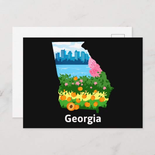 Georgië Briefkaart (Voorkant / Achterkant)