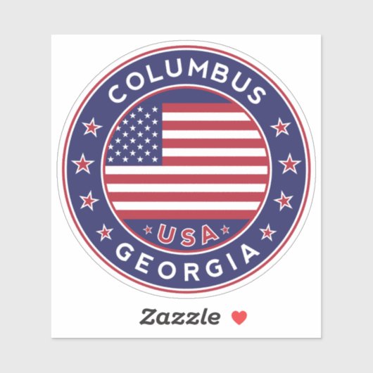 Georgië, Columbus Sticker (Vel)
