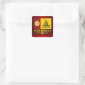Georgië (DTOM) Vierkante Sticker (Tas)