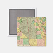 Georgië en Alabama 2 Magneet (Voorkant / Achterkant)