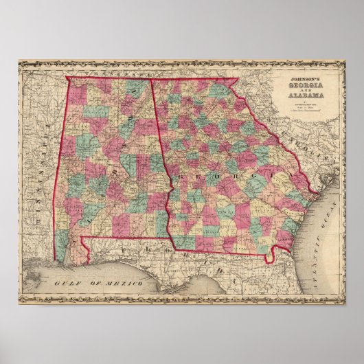 Georgië en Alabama 2 Poster (Voorkant)