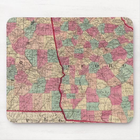 Georgië en Alabama Muismat (Voorkant)