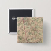 Georgië en Alabama Vierkante Button 5,1 Cm (Voorkant /achterkant)