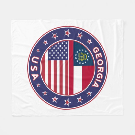 Georgië Fleece Deken (Voorkant (Horizontaal))