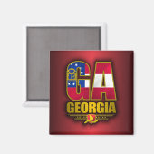 Georgië (GA) Magneet (Voorkant / Achterkant)