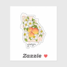 Georgië geïllustreerde staat Sticker