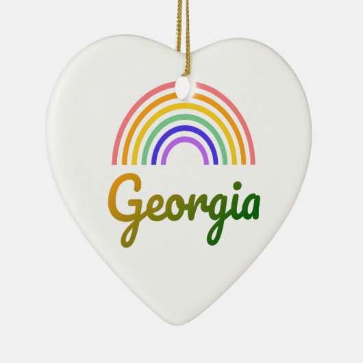 Georgië - Georgische Briefkaarten - Gepersonalisee Keramisch Ornament (Rechts)