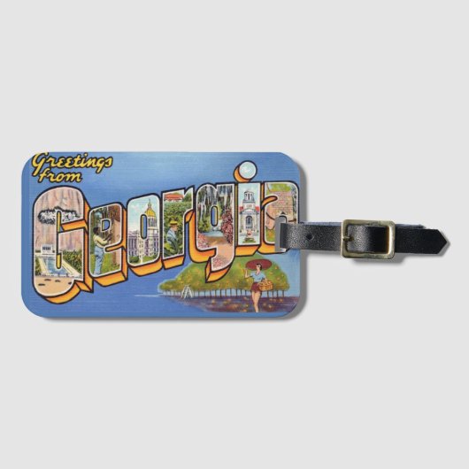  Georgië Groet Bagagelabel (Voorkant (horizontaal))