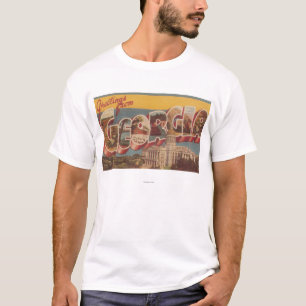 Georgië (hoofdstad van de staat) - grote brievenb t-shirt