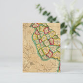 Georgië-kaart Briefkaart (Staand voorkant)