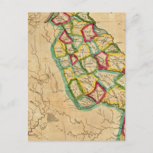 Georgië-kaart Briefkaart