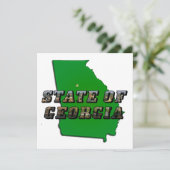 Georgië - Kaart en tekst van de Afbeelding (Staand voorkant)