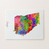 Georgië-kaart Legpuzzel (Horizontaal)