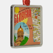 Georgië-kaart Metalen Ornament (Rechts)