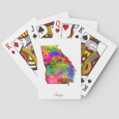 Georgië-kaart Speelkaarten (Achterkant)
