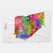 Georgië-kaart Theedoek (Horizontaal)