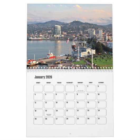 Georgië Kalender (Jan 2026)