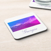Georgië Kazbegi Architectuur Coaster Bier Onderzetter (Linkerzijde)