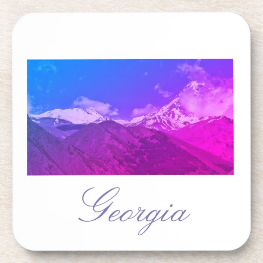 Georgië Kazbegi Architectuur Coaster Bier Onderzetter (Voorkant)