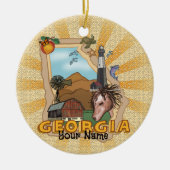 Georgië Keramisch Ornament (Voorkant)