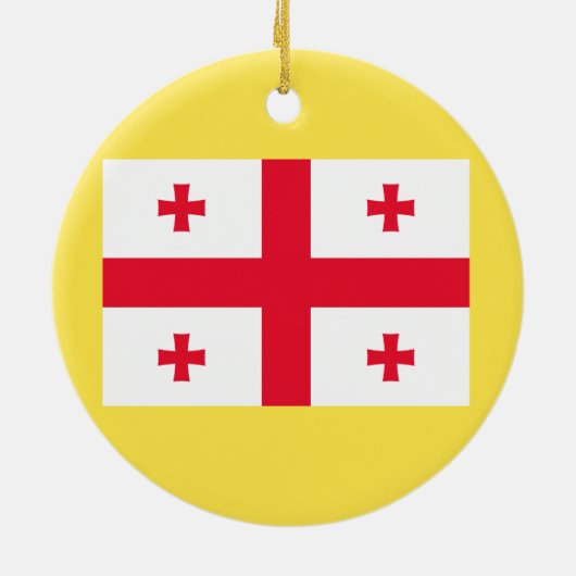 Georgië * Kerstversiering Keramisch Ornament (Achterkant)