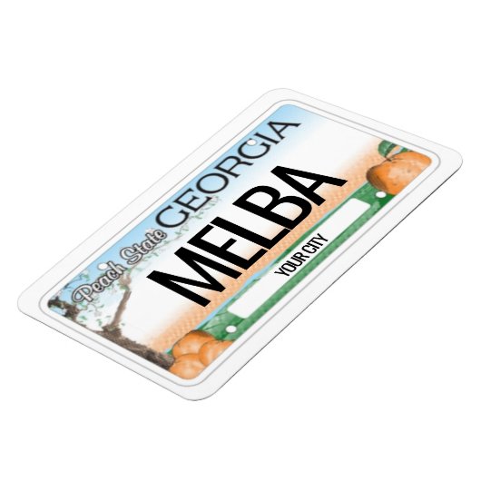 Georgië Licentie Bord Flexibel Magneet (Linkerzijde)