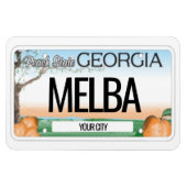 Georgië Licentie Bord Flexibel Magneet (Horizontaal)