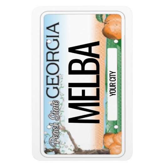 Georgië Licentie Bord Flexibel Magneet (Verticaal)