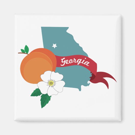 Georgië Magneet (Voorkant)