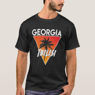 Georgië met zonnige kleuren t-shirt