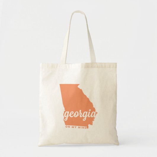 georgië | Naar mijn mening | perziken Tote Bag (Voorkant)