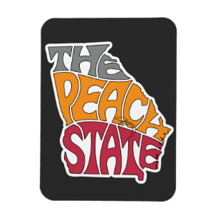 Georgië Nickname Word Art Magneet