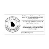 Georgië Notaris publieke erkenningsstempel Zelfinktende Stempel (Design)