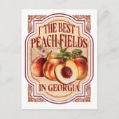 Georgië Peach Fields Briefkaart (Voorkant)