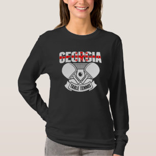Georgië Ping Pong Georgische Tafeltennis Ondersteu T-shirt