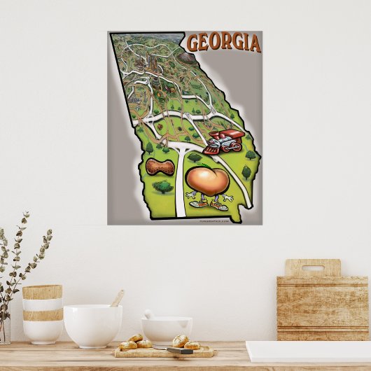 Georgië Poster (Keuken)