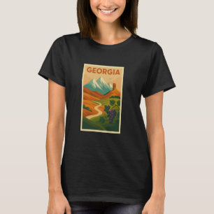 Georgië Prachtige landschapsreis Georgisch land T-shirt