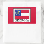Georgië Rechthoekige Sticker (Tas)