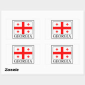 Georgië Rechthoekige Sticker (Vel)