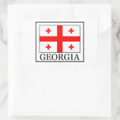 Georgië Rechthoekige Sticker (Tas)