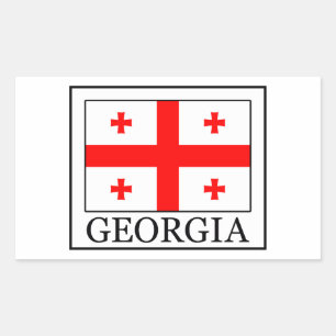 Georgië Rechthoekige Sticker