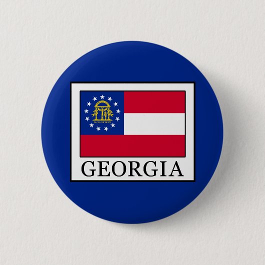 Georgië Ronde Button 5,7 Cm (Voorkant)