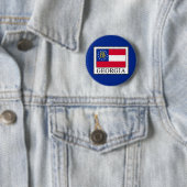 Georgië Ronde Button 5,7 Cm (In situ)