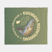 Georgië (roodbaars) fleece deken (Voorkant (Horizontaal))