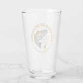 Georgië (roodbaars) glas (Achterkant)