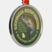 Georgië (roodbaars) metalen ornament (Rechts)